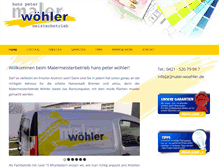Tablet Screenshot of maler-woehler.de